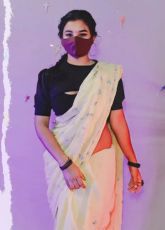 Aleena Mallu Model Saree Striping Fully Nude